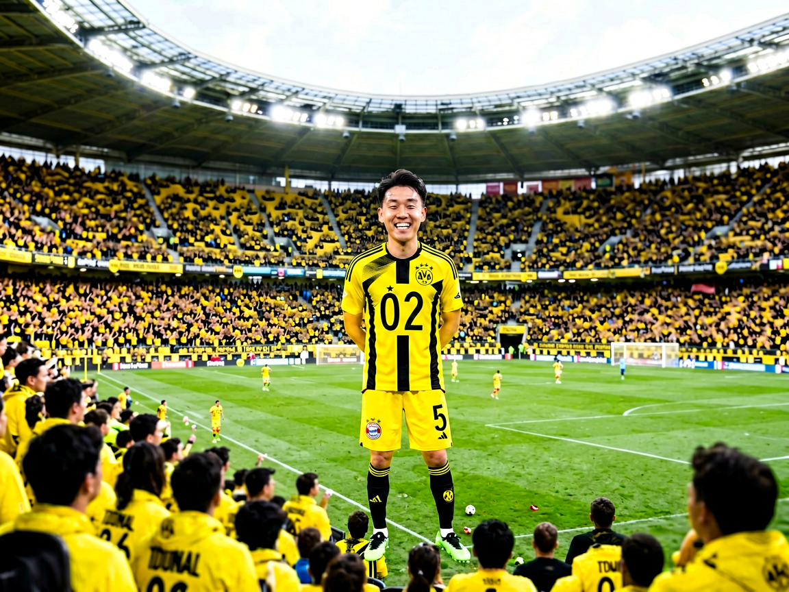 多特蒙德 Signal Iduna Park 南看台黄色浪潮，德国足球激情象征